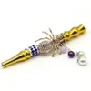 Metal Hookah Dicas Pipes Colorido Bead Pingente Cigarro Cigarro Creativo Tubulação de Água Liga de Alumínio Liga Popular 14kl D2