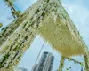 Rosequeen Wedding Decor Seta artificiale Glicine Fiore Viti appese Rattan Sposa fiori Ghirlanda per giardino di casa Hotel Piante simulate