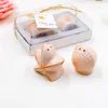 Ślub Favors 200 PCS = 100Box Beach Theme Seashell and Starfish Salt Pepper Shaker Bridal Prysznic Pamiątki Party Decor Supplies LX1289