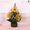 Mini arbre de noël à paillettes de 20CM, haute qualité, flocons de neige, ornements suspendus, décoration de fête à domicile, VE