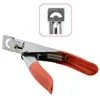 NA070 Nail Art Clipper Cutter Gel UV Punte per unghie finte Tagliabordi Acciaio inossidabile U One Word Clippers Strumento per manicure Scissor9764310