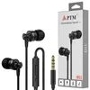 In oortelefoons van de oormetalen hifi stereo hoofdtelefoon met microfoon headset volume -aanpassing voor iPhone Samsung Android -smartphones