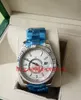 Luksusowe męskie obserwuj oryginalne pudełko ramka ze stali nierdzewnej 42 mm White Dial Sky-Dweller 326934 Asia 2813 Automatyczne męskie zegarki 268G