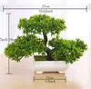 Green/Yellow/Purple/Orange/Red Artificial Plant Potted Bonsai Fake Plant Trees for Home Christmas