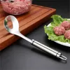 DIY Acessórios de cozinha Meatball colher de aço inoxidável colher Non-Stick punho longo Food Meat Bola fabricante de Ferramentas de Natal Dropshipping