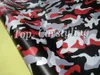 Ubran White Red Snow Camo Vinyl Car Wrapping Film Camouflage Car Sticker Foil238i