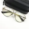 Brand Designer Optical Glasses Frame Men Women Big Eyeglasses Frames Fashion Metal Spectacle Frames Retro Myopia Eyewear with Original Box