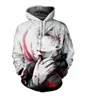 Mens Designer Hoodies for Women Men Couples Sweatshirt Lovers 3d Tokyo Ghoul Hoodies Coats Hooded Pullovers Tees Clothing R0142