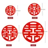 Kinesisk asiatisk stil röd dubbel lycka