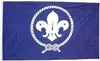 Pfadfinder-Flagge, 90 x 150 cm, Pfadfinder-Bewegungsbanner, 90 x 150 cm, Festival, Party, Geschenk, 100D-Polyester, für drinnen und draußen, bedruckte Flaggen und Banner