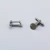 평평한 패드가있는 Beadsnice cufflink blank mens 커프스 검사 결과 ID : 4743