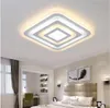 plafoniere moderne rettangolari oscuranti acrilico per soggiorno studio camera da letto lamparas de techo 85-265V plafoniere a led quadrate