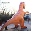 Anpassad uppblåsbar djurmodell Tyrannosaurus Rex 3M/5M Höjd Blow Up Dinosaur T-Rex för temapark och zoo-dekoration