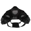 Utomhus Ståltrådsnät Mask med huvudband Arufsoft Skytte Ansiktsskydd Gear Tactical Fast Helmet Wing Rail Side Rail Mount NO03-117