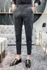 2019 marque de luxe décontracté mode affaires mince couleur unie pantalon hommes Social Club costume formel taille 36