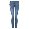 Fashion Women Stretch Jeans Female Large size High Waist Stretch Slim Sexy Pencil Pants Summer Casual Pockets Feet Pants 0313