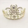 New Lindo Espumante Casamento De Prata Diamante Pageant Tiaras Hairband Cristal Coroas De Noiva Para Noivas de Alta Qualidade Headpiece Jóias Cabelo