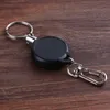 Multifunktionell infällbar nyckelring Zinklegering ABS Namn Tagkort Holder Key Ring Chain Pull Clip Keyring Outdoor Survival Sport2453