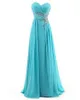 High Quality Sweetheart A-Line Pleated Long Chiffon Bridesmaid Dresses Floor-length Wedding Party Dresses Bridesmaid Gowns With Beadings