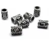 24 sztuk Real Photo High Quality Norse Viking Runes Metal Charm Koraliki do bransoletek do naszyjnika wisiorek DIY dla brody lub włosów