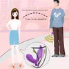 Wearable Dildo Vibromasseur Culotte Vagin Sex Toys Sucer Vibrateurs G Spot Clitoris Stimulateur Sex Toys pour Adultes Y200422