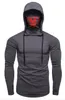 Весна 2019 Foreign Trade New Elastic Fitness Men's Ninja Платье с длинным рукавом футболка с шапками Mission Call Skull Mask 276