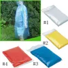 Regnrock för engångsbruk Vuxen Emergency Waterproof Huva Poncho Travel Camping Must Regnrock Unisex Engångsregnkläder för nödsituationer EEA1218