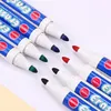 Stationary Water Based Marking Pens Drawing Pen Markers Black Red Blue 10 PCs Easy Erasing for Office School Students Teachers Clerks