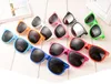 6 couleurs Meilleures lunettes de soleil pour enfants 24pcs en plastique lunettes de soleil de luxe design rétro vintage carré meilleures ventes lunettes de soleil populaires BY1542