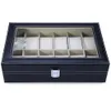 2019 di alta qualità in pelle pu 12 slot orologio da polso display box portaoggetti organizzatore cassa per orologi gioielli dispay scatola per orologi T190618266n