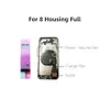 For Iphone Full Housing Assembly Battery Cover Door Rear With Flex Cable Buzzer 8 8G 8P 8Plus X Xs Xr Xsmax 11 12 12 Pro