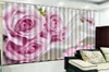 Blackout Curtain Price Pink Rose Butterfly Latający Zasłony Dance Salon Sypialnia Zasłona Dekoracji Najlepsze