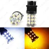 Großhandel T20 / T25 3157 60SMD 1210 Chip Weiß / Gelb Dual Color Switchback Blinker Auto LED-Licht # 1592