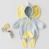 Rompers Baby Rompers Baby Girls Boys Long Sleeve Jumpsuits INS Kids Clothing Cute Elephant Ears Hoodie Infant Romper