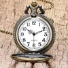 Clássico antigo oco design de pássaro voador unissex relógio de bolso masculino feminino relógios analógicos de quartzo colar corrente relógio relógio