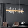Lampadario a LED di lusso in cristallo K9 Illuminazione per soggiorno Lampadari bar ristorante 30W 40W Lampada a sospensione arte postmoderna in oro MYY