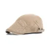 Ny modehatt bomull Gatsby Cap Mens Hat Golf Driving Summer Flat Cabbie Newsboy Cap Solid Kort MEN039S Visors6547078