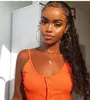 African Girl Ponytail Fryzura, Długie Wysokie Kręcone Sznurka Ponytail Ludzki Przedłużenie Włosów 140G Klips w czarnym włosy Kucyk Szafa 18 cali