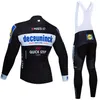 2019 Quickstep Team Cycling Jacket 20d دراجة السراويل مجموعة Ropa ciclismo رجال الشتاء الحراري Freece Pro للدراجات جيرسي maillot wear260h