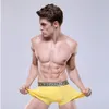 Moda-Mens Underwear Boxers Underpants Algodão Respirável Impressão Couving Roupa 4 Peças Muito Homens Múltiplos Cores Cores Superpes Frete Grátis