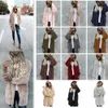 11 färger kvinnor sherpa sweatshirt hooded overcoat långärmad fleece mjuk cardigan varm kvinna mode vinter hooded coat aaa1030n