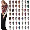 38 kleuren plaid pashmina sjaal 140 * 140cm oversized tartan sjaal 28 stijlen wrap sjaal vierkante kwast sjaals warme yoga deken M141