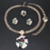 Conjuntos de jóias para as mulheres Moda Beads africanos casamento Dubai Vintage cor do ouro nupcial etíope Turco Bijuteria