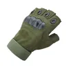 Fashion-Army Tactical Gloves Outdoor Sports Hlfe Finger Combat Motocycle Slip-resistant Carbon Fiber Tortoise Shell