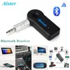 Récepteur Bluetooth portable 3,5 mm en streaming voiture adaptateur de musique audio sans fil AUX avec microphone pour téléphone/PC