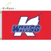 Echl Kalamazoo Wings Flag 3 * 5FT (90cm * 150cm) Decoração de Banner de Poliéster Flying Home Garden Festive presentes