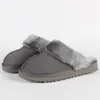 Kvinnor Australien Vinter Inomhus Tofflor 100% Äkta Läder Varm Hemskor Pantoffels Dames Unisex Bomull Tofflor 34-45 CJ191212