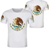 Mexikos förenta stater T -shirtlogo gratis Anpassat namn Nummer Mex T Shirt Nation Flag MX Spanish Mexikansk tryckfotokläder