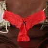 2019 Nyaste Kvinnor G String Sexiga Underkläder Lace Briefs Panties Transparenta Super Tunna Hollow Thongs Plus Storlek