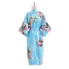 Casamento noiva dama de honra floral robe cetim roupão de noite para mulher quimono sleepwear elegante roupas casuais